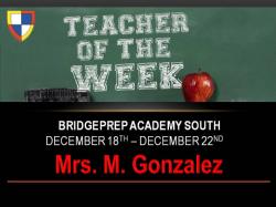 Teachers of the Week